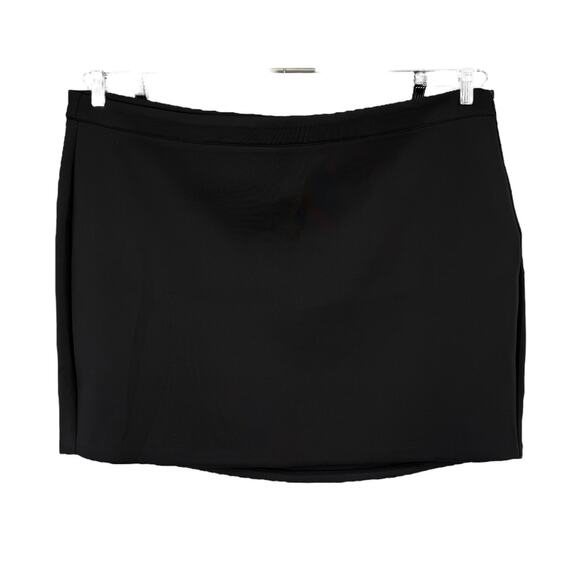 Good American scuba miniskirt skirt black plus size 26 - Picture 1 of 6
